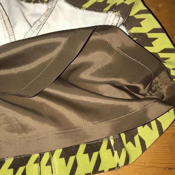 Jennifer Reale Design Skirt Green Brown 8 - Picture 6 of 6